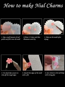 1 Khuôn Silicon DIY Thiết Kế Hoa, Khuôn Silicon Hiện Đại Cho DIY - Trong sáng - Xem 6