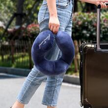 1 Gối Chữ U Thêu Chữ, Gối Du Lịch Di Động Ngoài Trời - Màu xanh hải quân - Xem 3