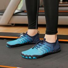 男士漸層抽繩設計閒暇戶外彈力纖維水襪鞋 - 藍色 - 查看 5