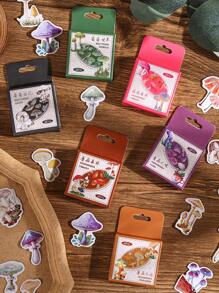 1 Paquete De Pegatinas De Paraíso De Hongos, 40 Unidades Por Paquete - Multicolor - Ver 7