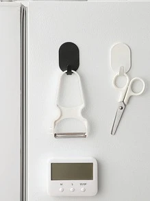 5 chiếc móc dính hạng nặng, không cần khoan, lý tưởng cho phòng tắm và nhà vệ sinh, dễ dàng treo khăn lên tường hoặc cửa ra vào, lá cây - màu đen - Xem 7