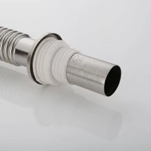 1set Stainless Steel Drain Pipe, Modernist Drain Pipe For Kitchen - Silver - View 7