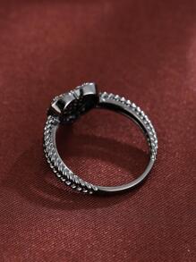 Nhẫn Trang Trí Trái Tim Đính Đá Cubic Zirconia - Hồng - Xem 3