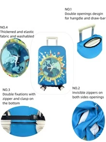 1 cái vỏ vali mô hình tòa nhà - Nhiều màu - Xem 2