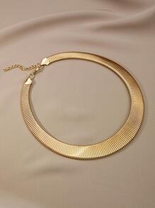 Minimalist Chain Necklace - Gold - View 1