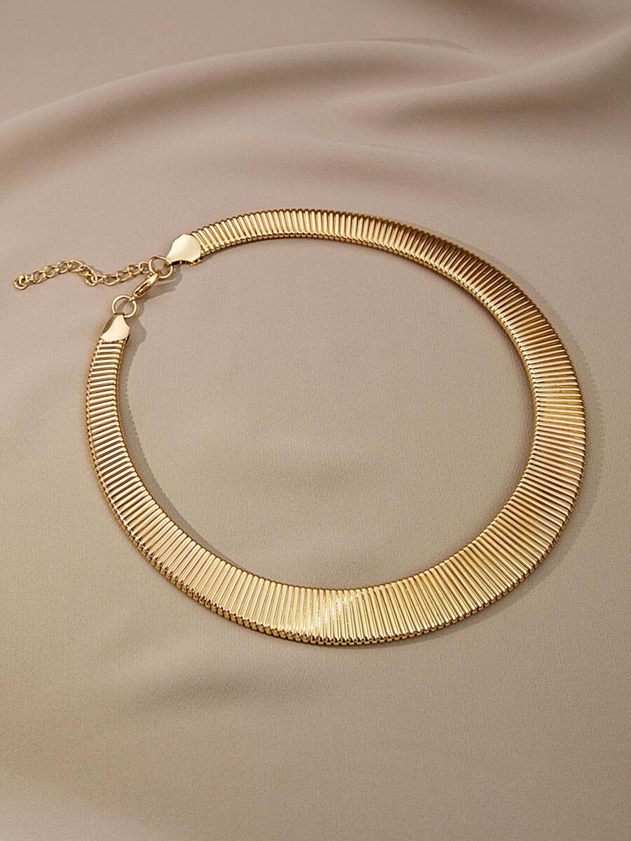 Minimalist Chain Necklace - Gold - View 1