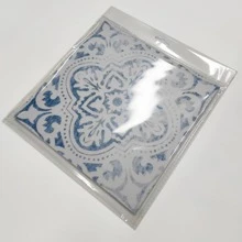 10入組圖案印花牆貼 - 藍白色 - 查看 9