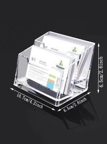 1 hộp đựng danh thiếp trong suốt hai lớp - Trong sáng - Xem 4