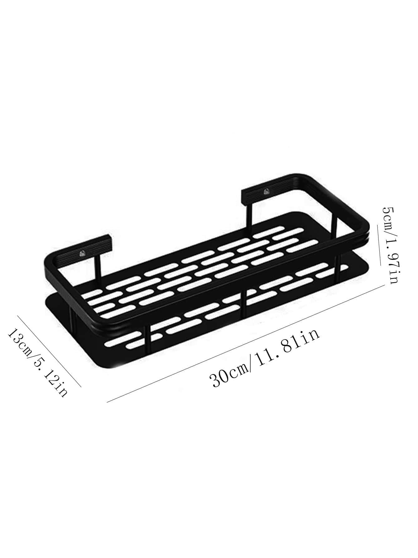 1pc Shower Caddy Shelf, Bathroom Shower Rack, Stainless Steel Suction