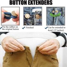 6pcs Metal Button Extender - Multicolor - View 4