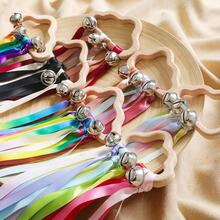 Children Rainbow Ribbon With Bells Cloud-shaped Ring Early Education Toy Color Recognition Sensory Toy - Multicolor - View 3