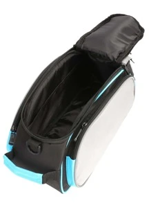 1 pieza Bolsa trasera de la parrilla de la bicicleta de ciclismo, transportador de carga multifuncional para bicicleta de montaña - Azul - Ver 7