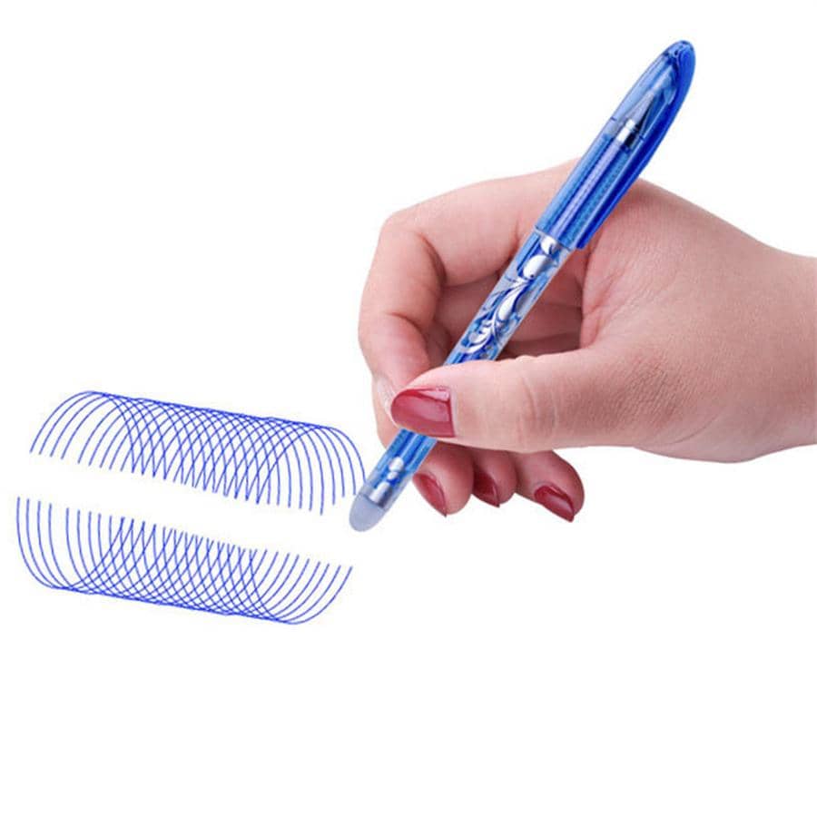 23Pcs/Set Erasable Gel Pens Set Washable Handle Blue Black Ink Writing