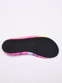 1對圖案防滑沙灘水鞋，女士水鞋 - 藕粉色 - 查看 5