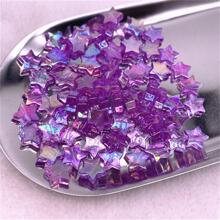 1pack Star Acrylic Beads DIY Jewelry Accessory - Purple - View 1