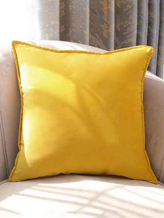 1入組素色靠墊套不附帶極簡風格滌綸裝飾抱枕套適用於活家庭裝飾