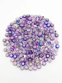 20pcs/Set Random Mixed Color European Style Acrylic Large Hole Beads Bracelet Spacer Beads For Bracelet Necklace Beading Handmade Accessories