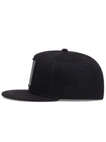 Men Play Card Patch Decor Hip Hop Cap Street - Black - View 4