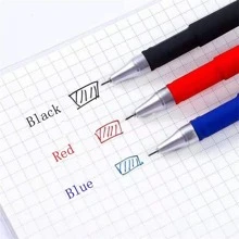 3 Bút Gel Đen & 20 Bút Đổ Lại, Bút Bi Lăn Gel Đa Năng Tối Giản Cho Văn Phòng, Học Sinh - màu đen - Xem 3