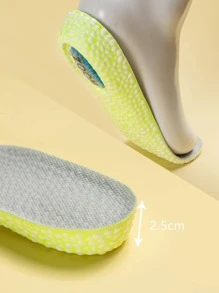 2 miếng lót giày màu trơn, vải màu xám Phụ kiện unisex thoáng khí cho giày - xanh quân đội - Xem 1