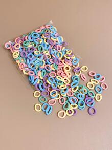 300 chiếc dây buộc tóc tối giản cho bé gái để trang trí hàng ngày - Nhiều màu - Xem 6