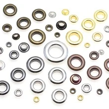 100入組圓銅孔眼,金屬扣眼,鍍五金鞋孔眼 - 玫瑰紅 - 查看 4