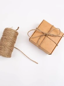 1roll Solid DIY Hemp Rope - Brown - View 4