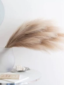 Cỏ Pampas giả, 1 chiếc cao 36''/90CM, hoa Pompas giả mềm mại, cành cỏ pompas nhân tạo lớn để làm đầy bình hoa, trang trí phòng cưới theo phong cách trang trại Boho, cỏ Pampas cao để làm bình hoa, trang trí mùa thu, mùa thu - Cà phê nâu - Xem 4