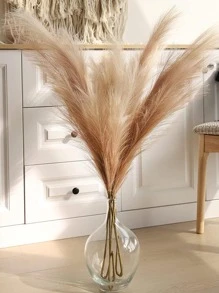 Cỏ Pampas giả, 1 chiếc cao 36''/90CM, hoa Pompas giả mềm mại, cành cỏ pompas nhân tạo lớn để làm đầy bình hoa, trang trí phòng cưới theo phong cách trang trại Boho, cỏ Pampas cao để làm bình hoa, trang trí mùa thu, mùa thu - Cà phê nâu - Xem 3
