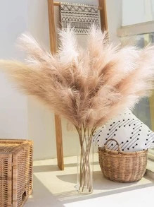 Cỏ Pampas giả, 1 chiếc cao 36''/90CM, hoa Pompas giả mềm mại, cành cỏ pompas nhân tạo lớn để làm đầy bình hoa, trang trí phòng cưới theo phong cách trang trại Boho, cỏ Pampas cao để làm bình hoa, trang trí mùa thu, mùa thu - Cà phê nâu - Xem 2