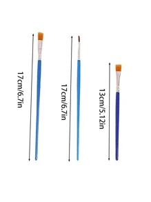 30入組藍色的藝術極簡風格多用途顔料刷適用於學校學生