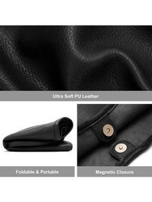 Slouchy Bags for Women Soft Designer Shoulder Purses Ladies Top Handle - Black - View 3