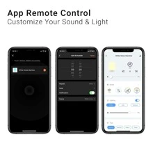 Momcozy Baby Sound Machine, White Noise Machine For Baby Sleeping With Night Light, 34 Soothing Sounds, Timer, App Remote Control - White - View 6