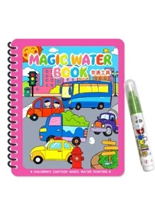 1pc Cartoon Graphic Coloring Book - Multicolor - View 2