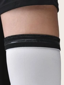 boodun Sun Protective Anti UV 1pair Sun Protection Letter Graphic Cycling Ice Sleeves For Outdoor - White - View 4