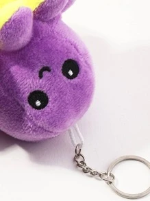 1 Pieza Llavero De Doble Capa Con Emoción De Pulpo Para Mujeres (color Aleatorio), Adecuado Para Regalos, Accesorios De Bolso - Multicolor - Ver 8