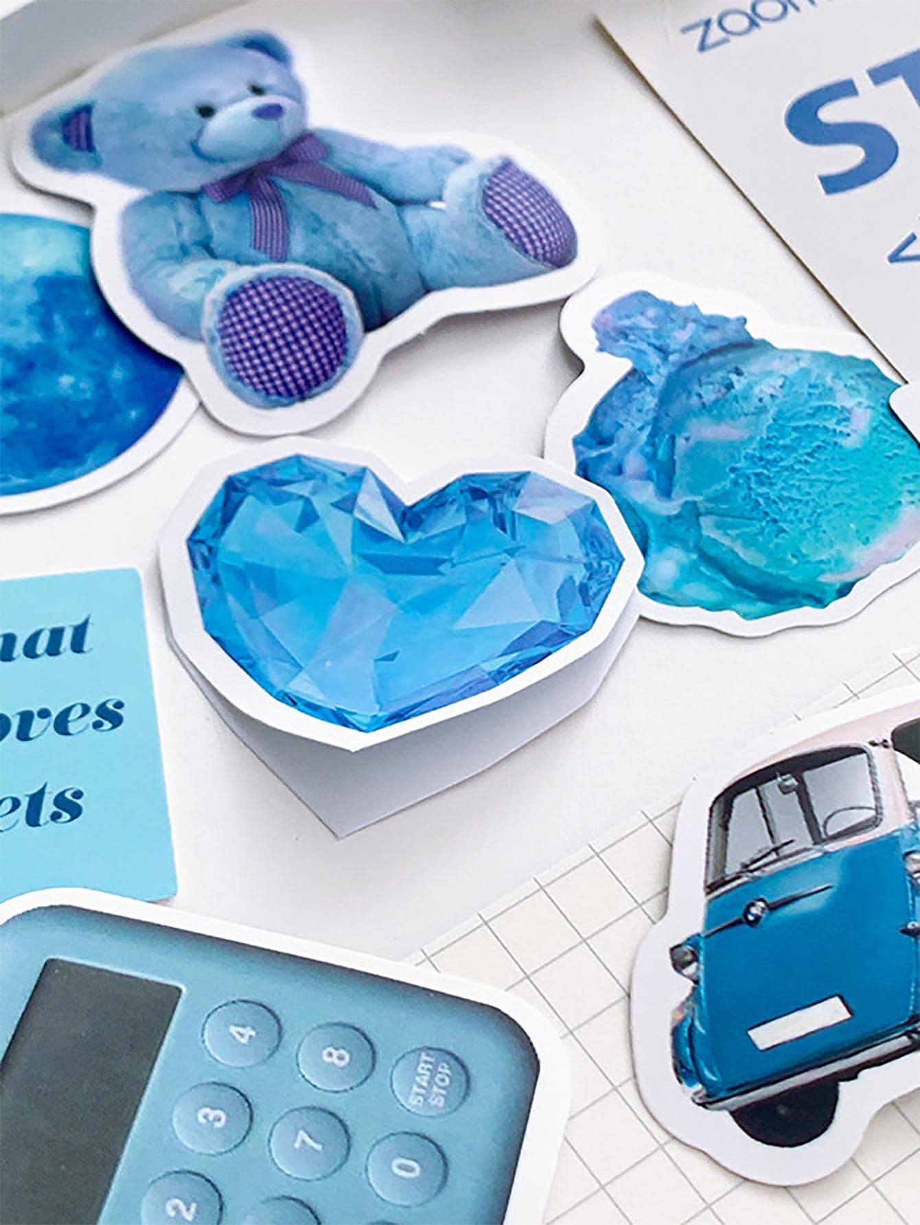 40sheets Landscape Pattern Assorted Sticker, Multi-purpose Decorative Sticker For DIY Craft, Hand Account Decoration - Multicolor - View 2