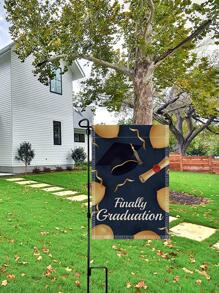 Khẩu Hiệu Đồ Họa Treo Ngoài Trời Lá Cờ Vải Hiện Đại Cờ Cho Ngoài Trời Sân Vườn Tiệc Tốt Nghiệp - Nhiều màu - Xem 5