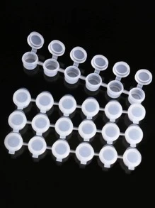 Hộp 12 cái Clear 5ML Palette Box, Hộp sơn đa năng đơn giản để vẽ tranh - Trong sáng - Xem 5