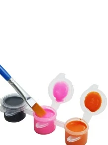 Hộp 12 cái Clear 5ML Palette Box, Hộp sơn đa năng đơn giản để vẽ tranh - Trong sáng - Xem 4