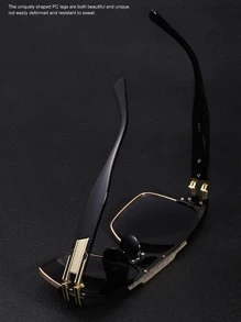 1 par Óculos de Moda com Lentes Tonalizadas e Barra Superior para Homens, Acessórios de Óculos Vintage para Uso Externo, Acessórios de Praia