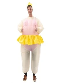 1 cái trang phục bơm hơi bên thiết kế phim hoạt hình - Hồng - Xem 1