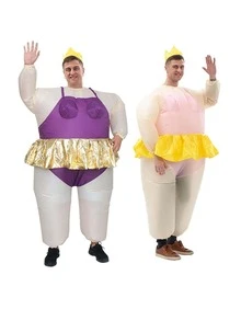 1 cái trang phục bơm hơi bên thiết kế phim hoạt hình - Hồng - Xem 4