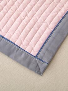 Solid Color Quilted Bedspread, Baby Pink Quilt, For Bedroom - Baby Pink - View 5