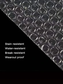 100 Cái/gói 15*20 Cm Túi Bong Bóng Trong Suốt Chống Sốc Cho Chuyển Phát Nhanh, bọt Nhựa Bong Bóng Bọc Thảm - Trong sáng - Xem 3