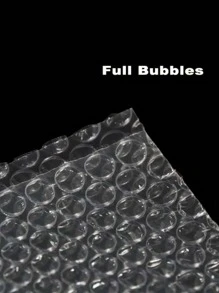 100 Cái/gói 15*20 Cm Túi Bong Bóng Trong Suốt Chống Sốc Cho Chuyển Phát Nhanh, bọt Nhựa Bong Bóng Bọc Thảm - Trong sáng - Xem 4