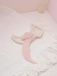 1 件月亮和云朵形状 DIY 模具，适用于粘土、树脂、聚合物粘土工艺品 - 米色 - 查看 1