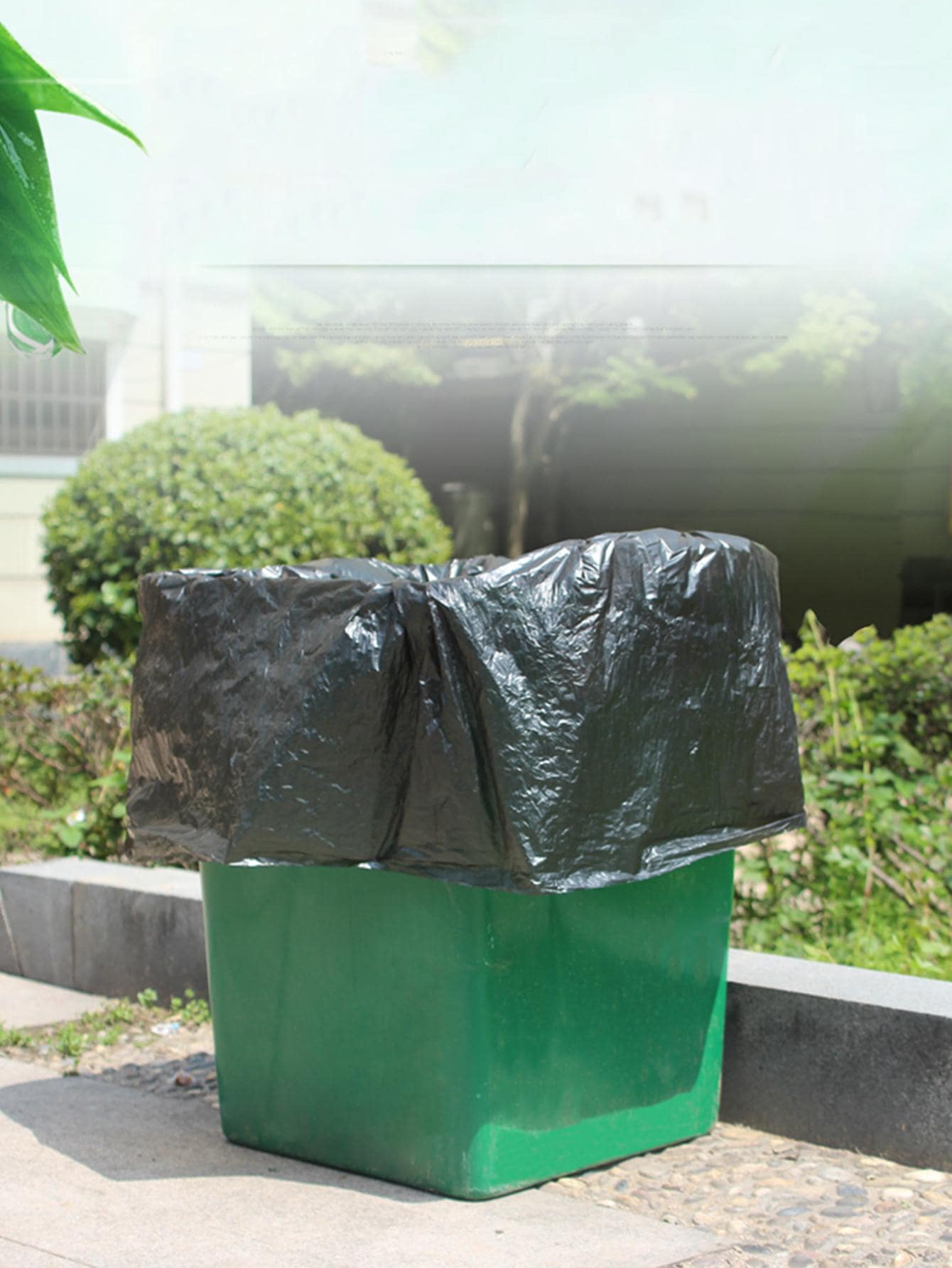 1卷雙色防水垃圾袋 - 黑色 - 查看 1