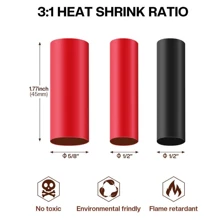 120pcs/set Copper Tube Terminal Battery Welding Cable Lug Ring Crimp Connector Kit - Bronze - View 3