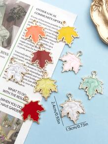 15pcs/set Maple Leaf DIY Pendant - Multicolor - View 4